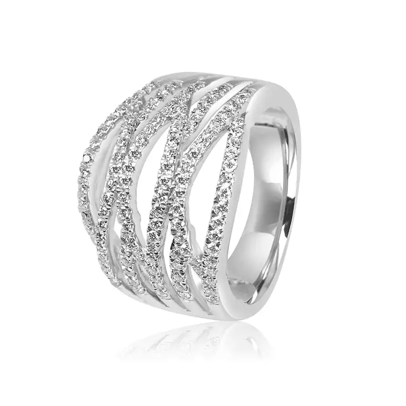 18K White Gold Diamond Ring